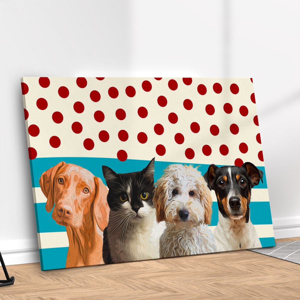 Quadro Pontinhos Personalizado com seu Pet