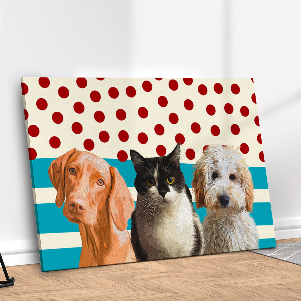 Quadro Pontinhos Personalizado com seu Pet