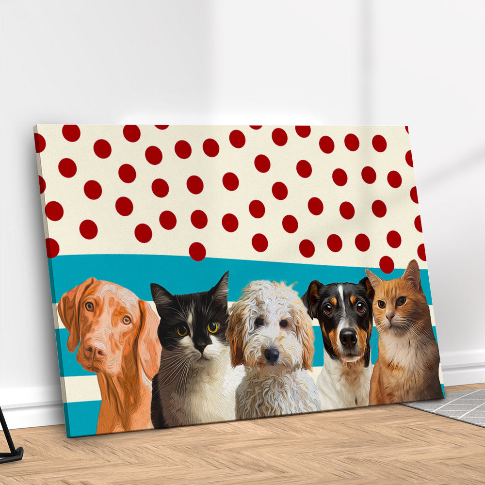 Quadro Pontinhos Personalizado com seu Pet