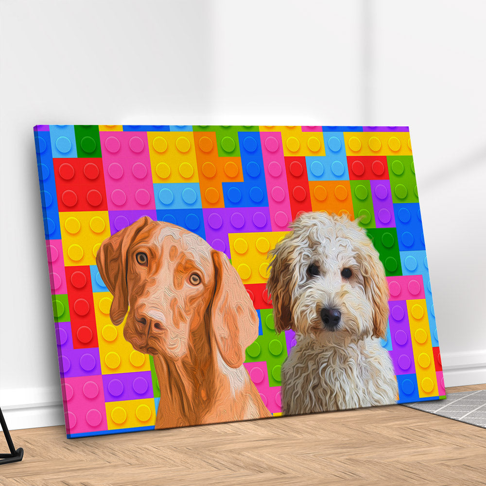 Quadro Blocos Personalizado com seu Pet