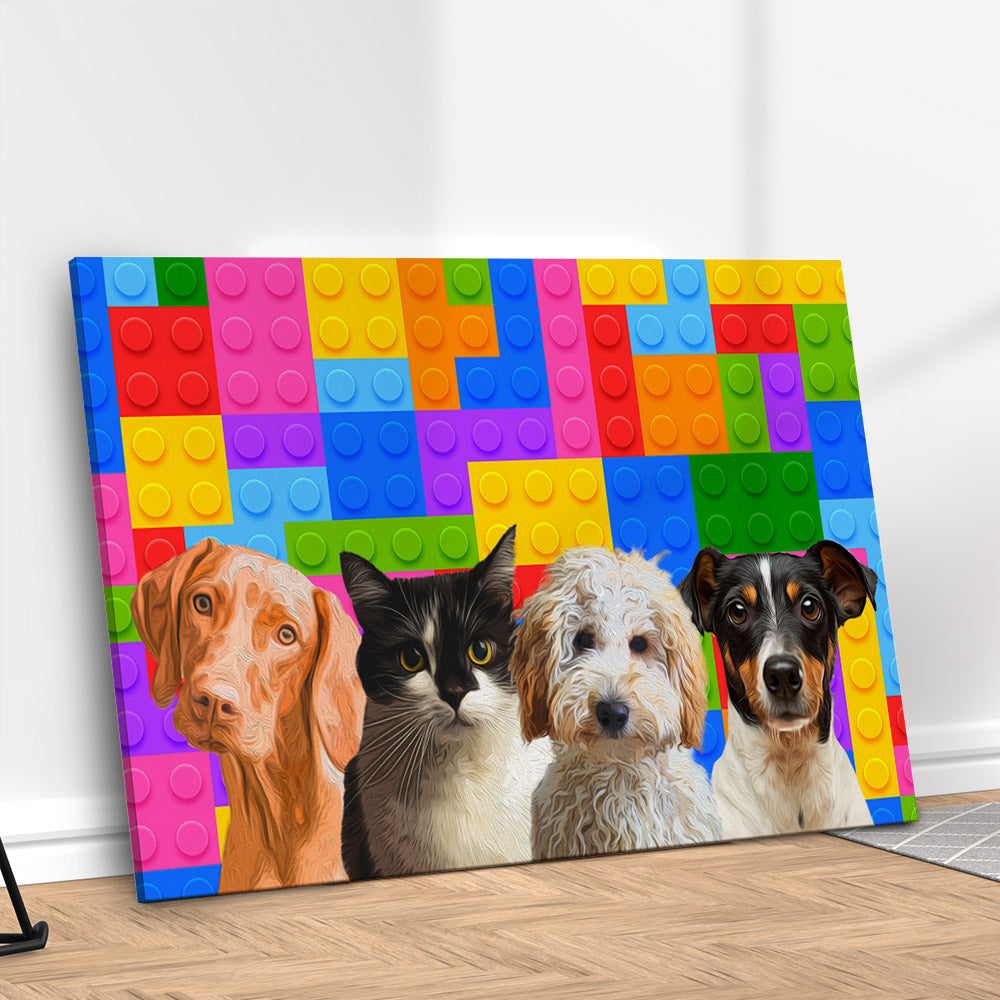 Quadro Blocos Personalizado com seu Pet