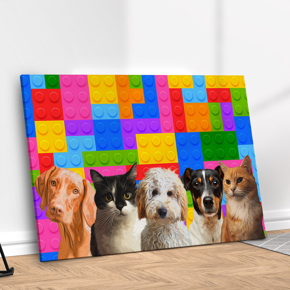 Quadro Blocos Personalizado com seu Pet