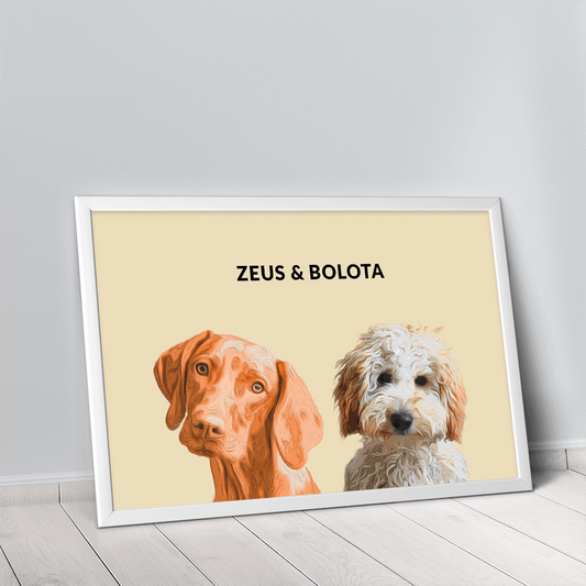 Quadro Minimalista 2 Pets