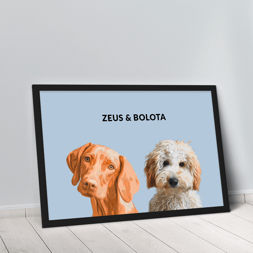 Quadro Minimalista 2 Pets
