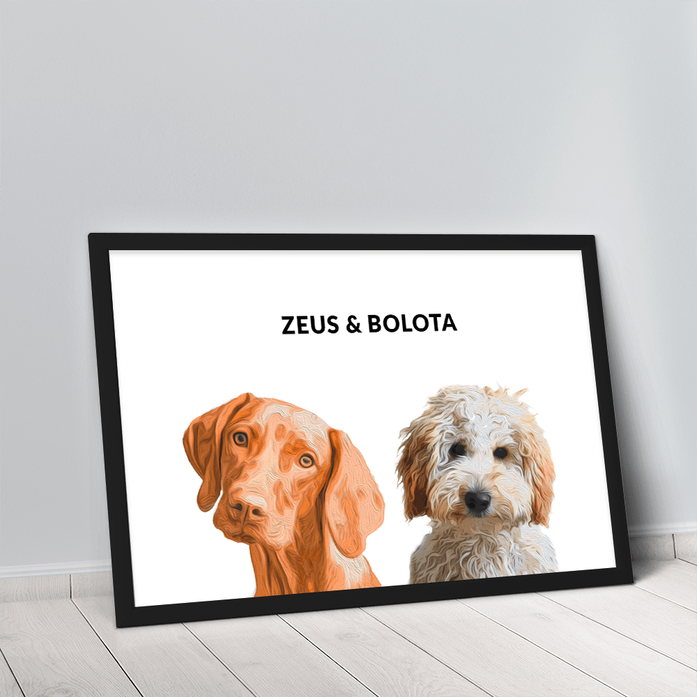 Quadro Minimalista 2 Pets