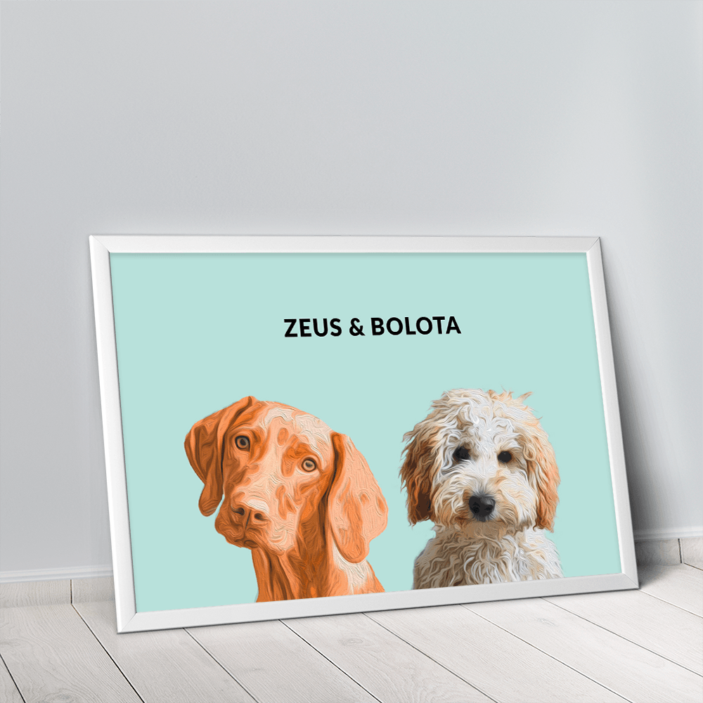 Quadro Minimalista 2 Pets