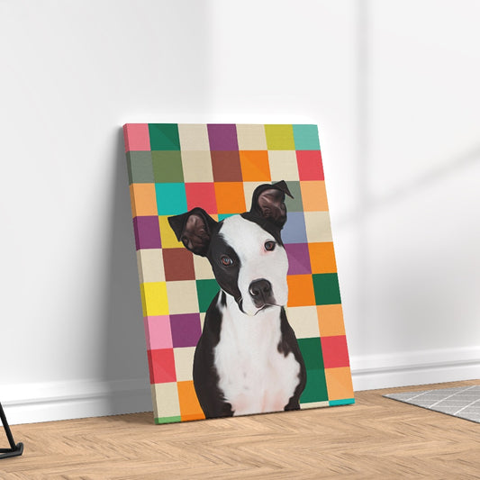 Quadro Quadriculado Personalizado com seu Pet
