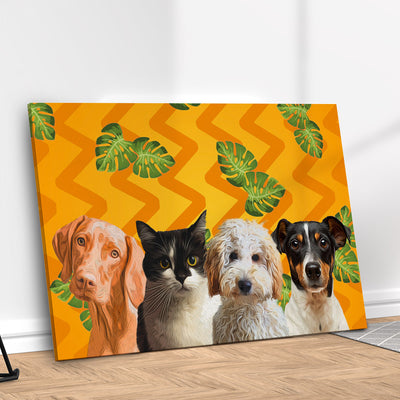 Quadro Tropical Personalizado com seu Pet