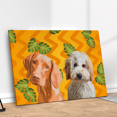 Quadro Tropical Personalizado com seu Pet