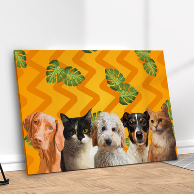 Quadro Tropical Personalizado com seu Pet