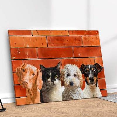 Quadro Tijolos Personalizado com seu Pet