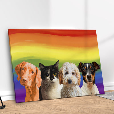 Quadro Arco-Íris Personalizado com seu Pet