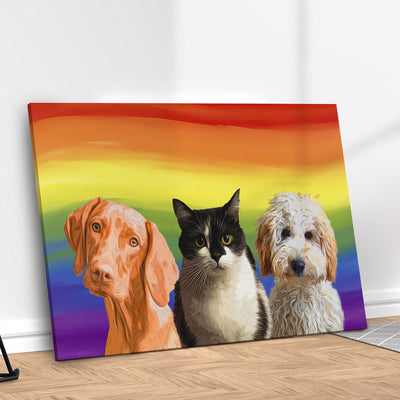 Quadro Arco-Íris Personalizado com seu Pet