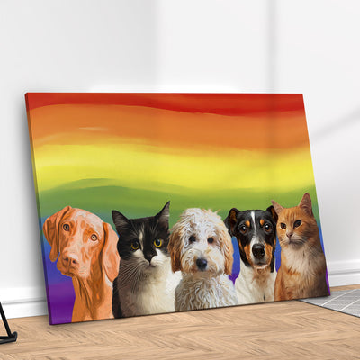 Quadro Arco-Íris Personalizado com seu Pet