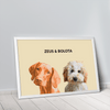 Quadro Minimalista 2 Pets