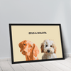 Quadro Minimalista 2 Pets