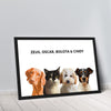 Quadro Minimalista 4 Pets