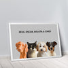 Quadro Minimalista 4 Pets