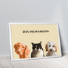 Quadro Minimalista 3 Pets