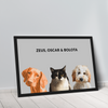 Quadro Minimalista 3 Pets